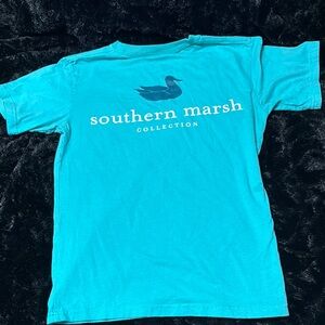Southern Marsh Aqua Tee with Duck Logo